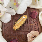 Vriksham Silk Thread Kundan Saree Pin-Pink-H1006